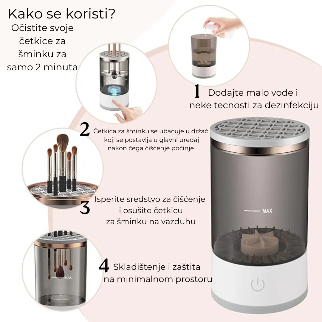 Električni aparat za čišćenje četkica